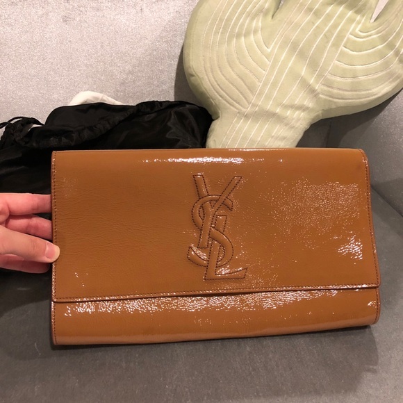ysl patent leather clutch